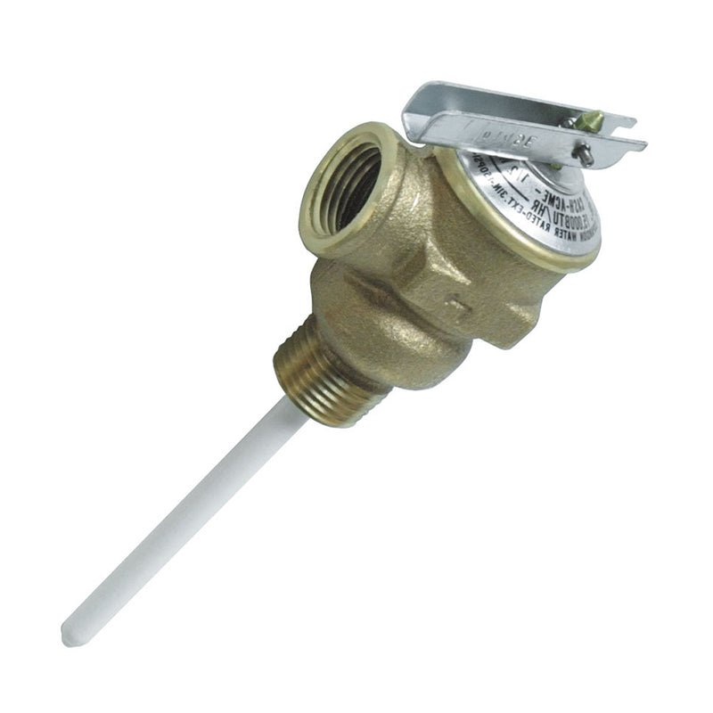 Camco Temperature & Pressure Relief Valve - 1/2" Valve w/4" Probe [10423] - Mealey Marine