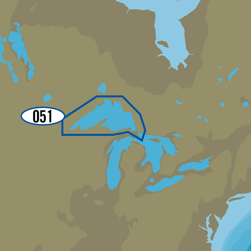 C-MAP MAX NA-M051/SD - Lake Superior Bathymetric SD Format [NA-M051/SD] - Mealey Marine