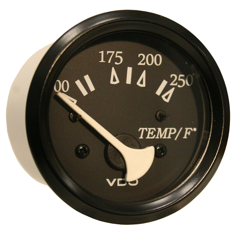 VDO Cockpit Marine 52mm (2-1/16") 250 F Water Temperature Gauge - Black Dial/Bezel [310-11801] - Mealey Marine