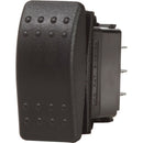 Blue Sea 7935 Contura II Switch DPST Black - OFF-(ON) [7935] - Mealey Marine