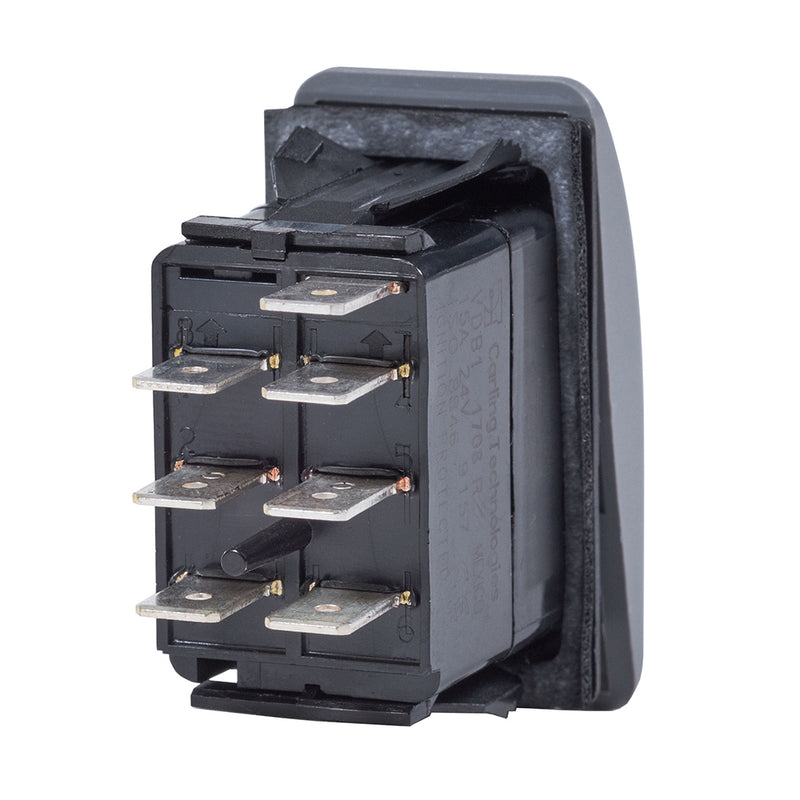 Blue Sea 7939 Contura II Switch DPDT Black - ON-ON [7939] - Mealey Marine