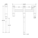 TACO Deluxe Trident Rod Holder Cluster Straight w/Tool Caddy [F31-0780BXY-1] - Mealey Marine