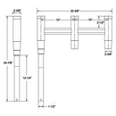 TACO Deluxe Trident Rod Holder Cluster Offset w/Tool Caddy [F31-0781BXY-1] - Mealey Marine