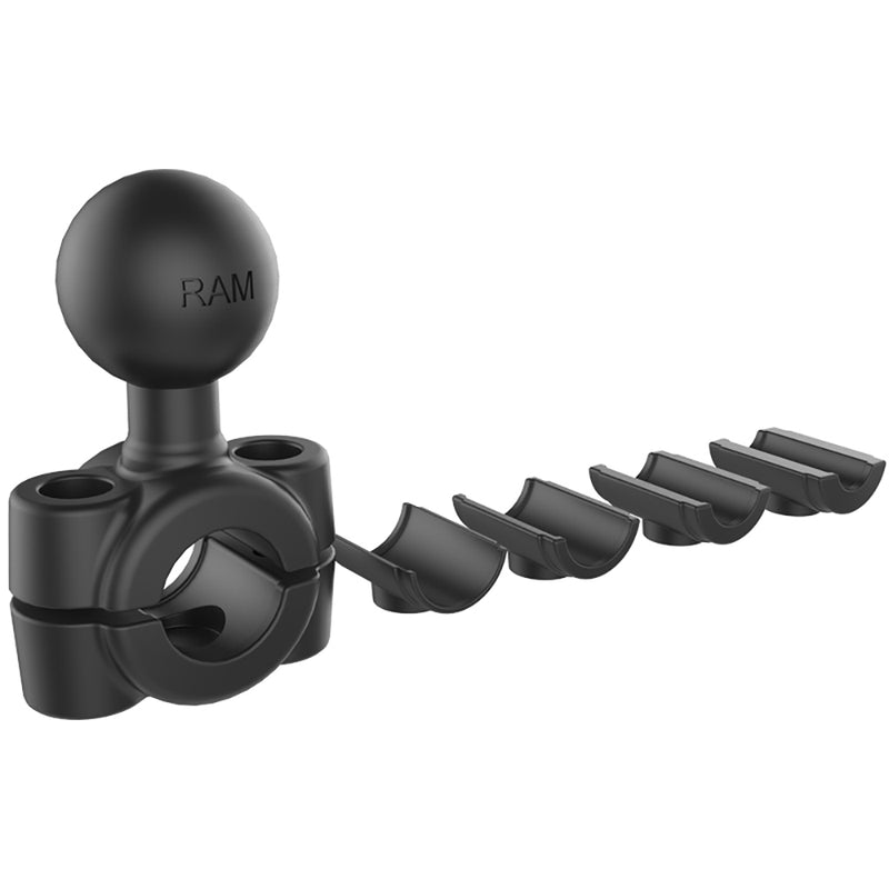 RAM Mount Torque 3/8" - 5/8" Diameter Mini Rail Base w/1" Ball [RAM-B-408-37-62U] - Mealey Marine