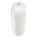 Polyform NF-4 Heavy Duty Twin Eye Fender 6.4" X 21.6" - White [NF-4 WHITE] - Mealey Marine