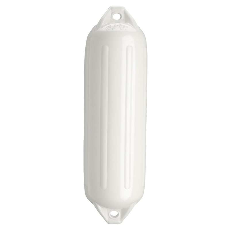 Polyform NF-4 Heavy Duty Twin Eye Fender 6.4" X 21.6" - White [NF-4 WHITE] - Mealey Marine