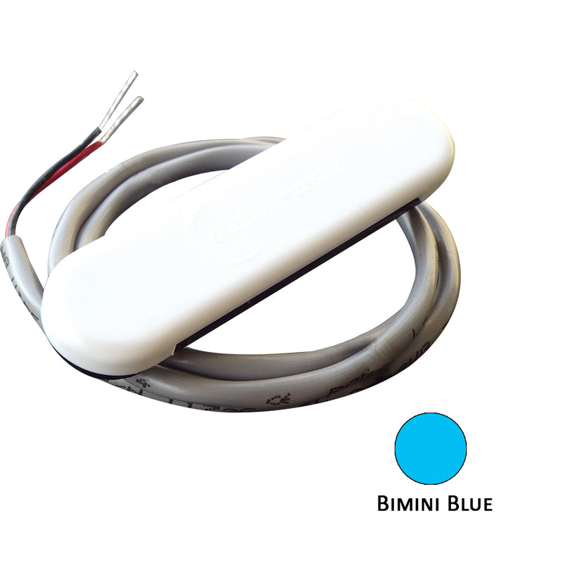 Shadow-Caster Courtesy Light w/2' Lead Wire - White ABS Cover - Bimini Blue - 4-Pack [SCM-CL-BB-4PACK] - Mealey Marine