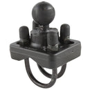 RAM Mount Double U-Bolt Base w/1" Ball f/Rails from 0.75" to 1.25" Diameter [RAM-B-235U] - Mealey Marine