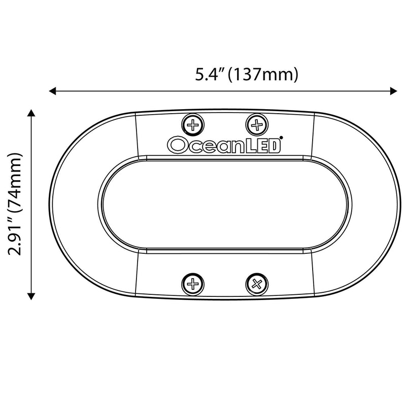 OceanLED X-Series X4 - White LEDs [012301W] - Mealey Marine