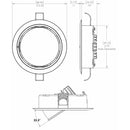 Lumitec Mirage Positionable Down Light - Spectrum RGBW Dimming - Polished Bezel [115117] - Mealey Marine