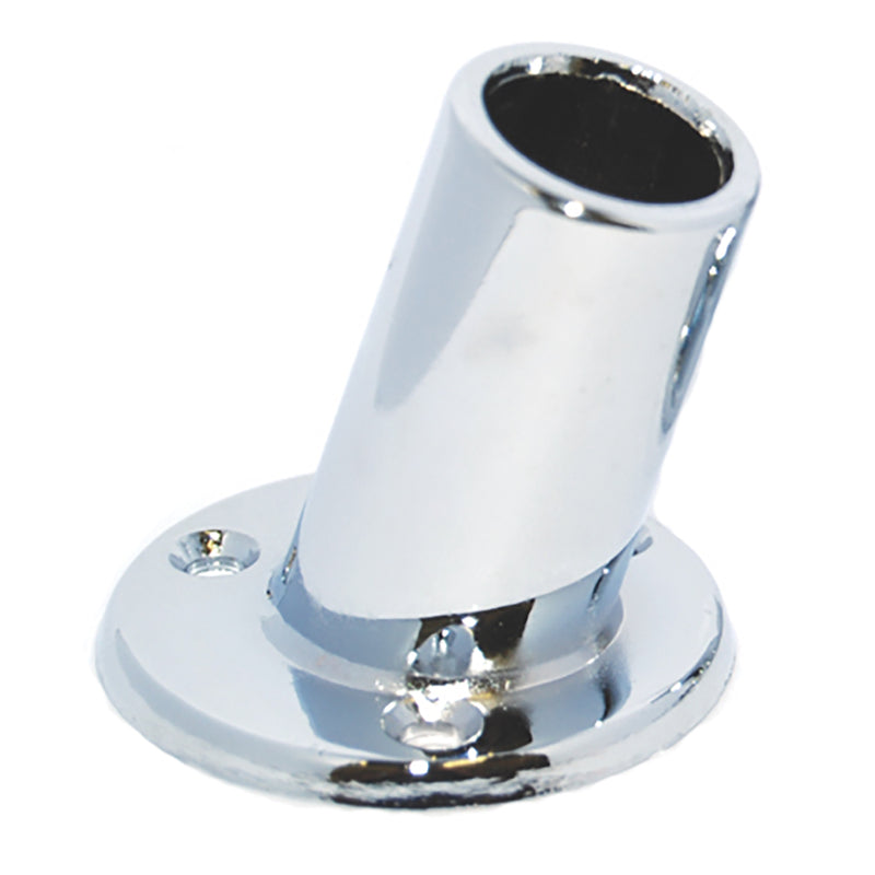 Taylor Made 1" Slanted Chrome Plated Flag Pole Socket [962] - Mealey Marine