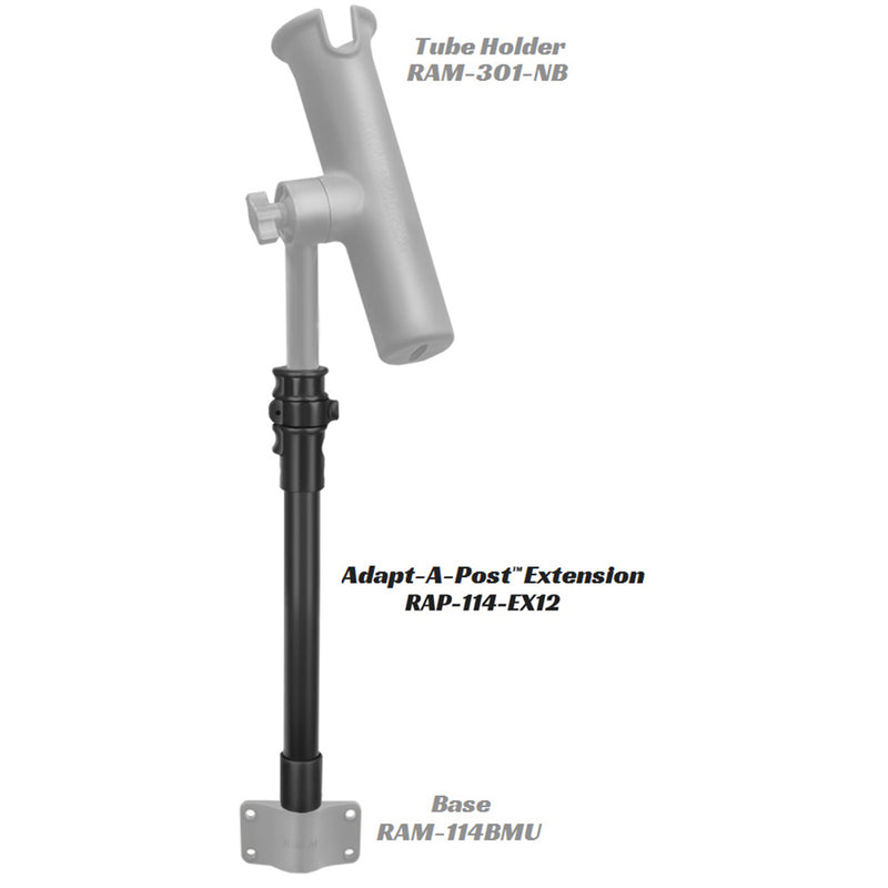 RAM Mount Adapt-A-Post 15" Extension Pole [RAP-114-EX12] - Mealey Marine