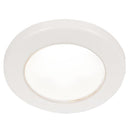 Hella Marine EuroLED 75 3" Round Screw Mount Down Light - White LED - White Plastic Rim - 12V [958110011] - Mealey Marine