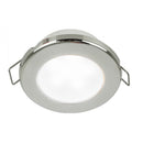 Hella Marine EuroLED 75 3" Round Spring Mount Down Light - White LED - Stainless Steel Rim - 12V [958110521] - Mealey Marine