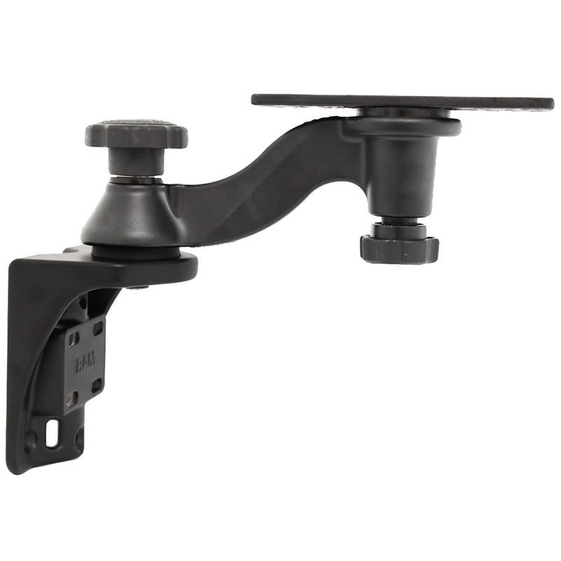 RAM Mount Single 6" Swing Arm with 6.25" x 2" Rectangle Base and Vertical Mounting Base [RAM-109VU] - Mealey Marine