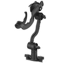 RAM Mount RAM-ROD Rod Holder with Spline Post, Extension Arm and Track Base [RAP-114-PA-421] - Mealey Marine