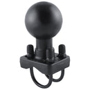 RAM Mount Double U-Bolt Base w/D Size 2.25" Ball for Rails from 0.75" to 1.25" in Diameter [RAM-D-235U] - Mealey Marine