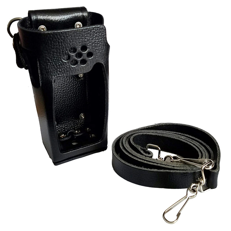 Standard Horizon Leather Case w/Belt Loop  Shoulder Strap [SHC-18] - Mealey Marine