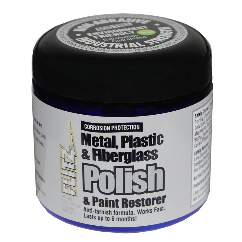 Flitz Metal, Plastic  Fiberglass Polish Paste - 1.0lb [CA 03516-6] - Mealey Marine