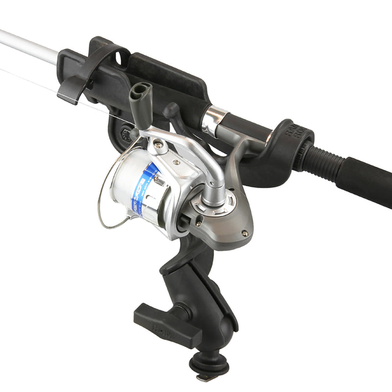 RAM Mount RAM-ROD 2000 Fishing Rod Holder with RAM-ROD Revolution Ratchet/Socket System and Track BallBase [RAM-114-RB-TRA1U] - Mealey Marine