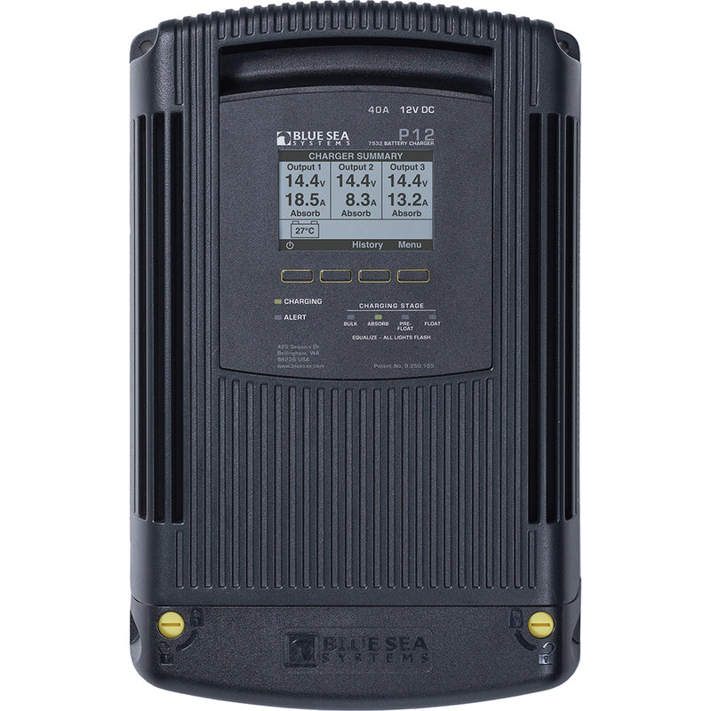 Blue Sea 7532 P12 Gen2 Battery Charger - 40A - 3-Bank [7532] - Mealey Marine