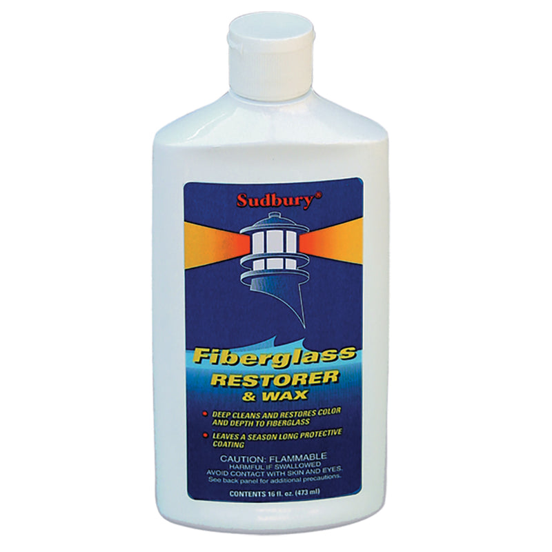 Sudbury One Step Fiberglass Restorer  Wax - 16oz Liquid [413] - Mealey Marine