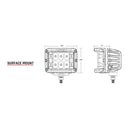 RIGID Industries D-SS Series PRO Spot LED Surface Mount - Pair - White [862213] - Mealey Marine