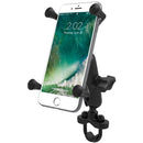 RAM Mount Handlebar Rail Mount w/Zinc Coated U-Bolt Base  Universal X-Grip Large Phone/Phablet Cradle [RAM-B-149Z-UN10U] - Mealey Marine