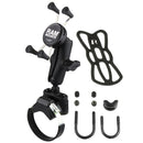 RAM Mount Strap Clamp, Roll Bar Mount w/Universal X-Grip Cell/iPhone Cradle [RAM-B-231-2-UN7U] - Mealey Marine