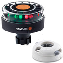 Navisafe Navilight Tricolor 2NM w/Navibolt Base  Horizontal Mount - White [342KIIT5] - Mealey Marine