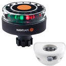 Navisafe Navilight Tricolor 2NM w/Navibolt Base  Vertical Mount - White [342KIT6] - Mealey Marine