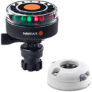 Navisafe Navilight 2NM Tricolor w/Navimount Base  Horizontal Mount - White [340KIT5] - Mealey Marine