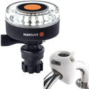 Navisafe Navilight 360 2NM White w/Navimount Base  Rail Mount - White [040KIT3] - Mealey Marine