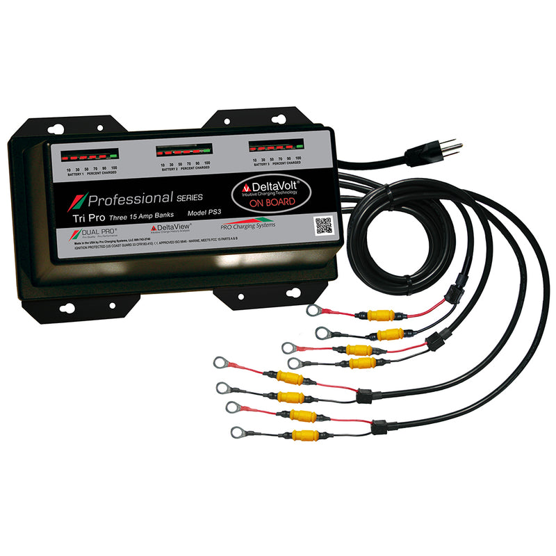 Dual Pro Professional Series Battery Charger - 45A - 3-15A-Banks - 12V-36V [PS3] - Mealey Marine