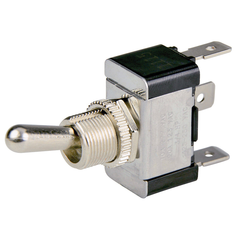 BEP SPDT Chrome Plated Toggle Switch - ON/OFF/ON [1002001] - Mealey Marine