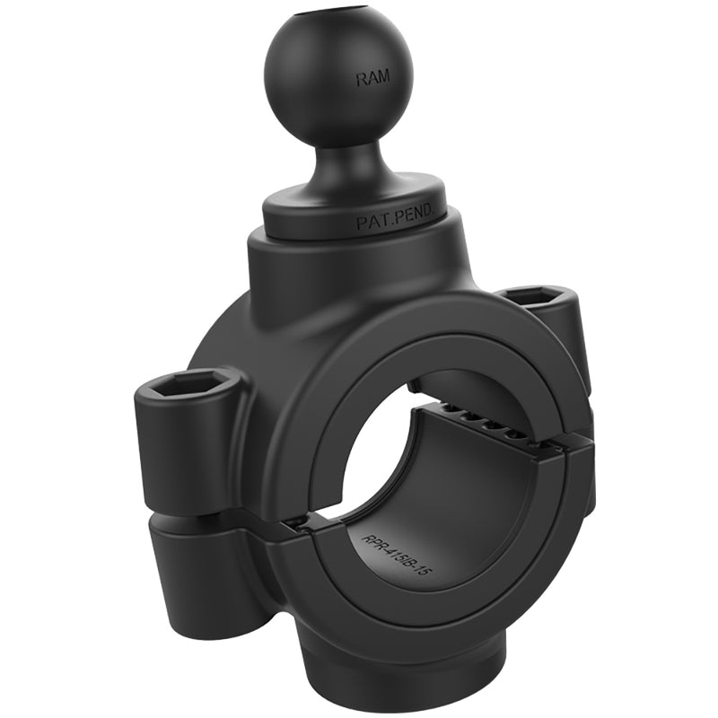 RAM Mount Torque 1-1/2" - 2" Diameter Rail Base w/1" Pin-Lock Ball [RAM-B-351-415-15-2U] - Mealey Marine