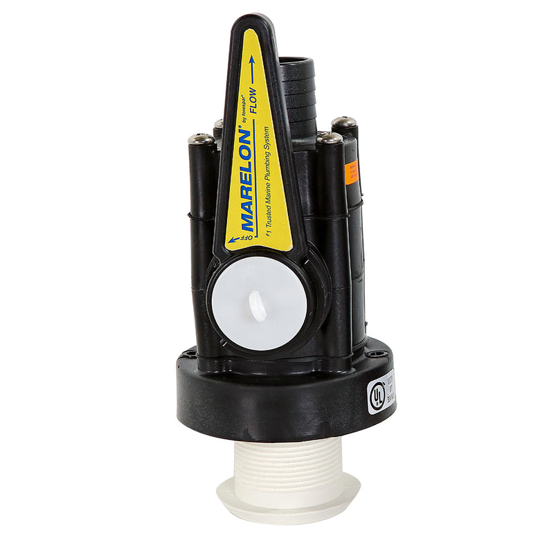 Forespar Marelon Full-Flow Seacock  1-1/4" Mushroom Through-Hull [904045ABYC] - Mealey Marine