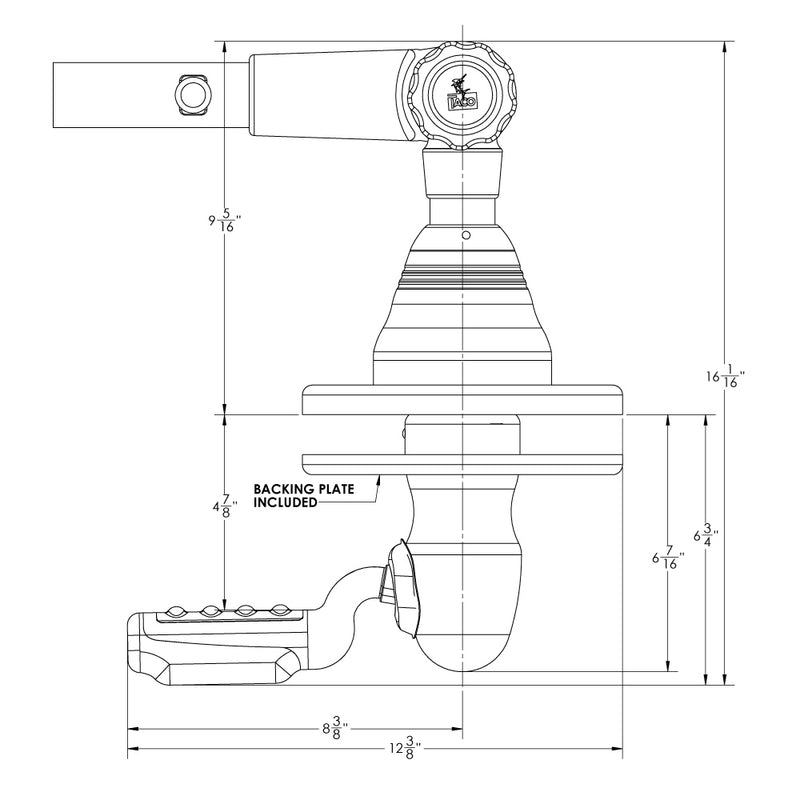 TACO Grand Slam 400 Outrigger Top Mount - Pair [GS-400] - Mealey Marine