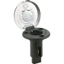 Attwood LightArmor Plug-In Base - 2 Pin - Stainless Steel - Round [910R2PSB-7] - Mealey Marine