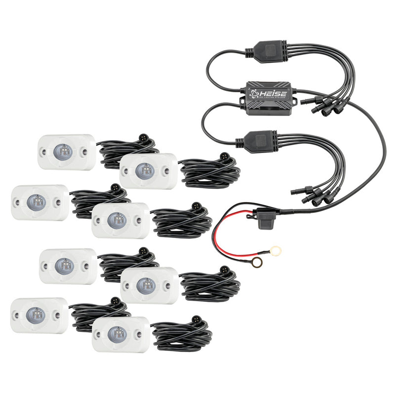 HEISE RGB Accent Light Kit - 8 Pack [HE-8MLRGBK] - Mealey Marine