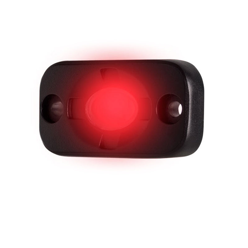 HEISE Auxiliary Accent Lighting Pod - 1.5" x 3" - Black/Red [HE-TL1R] - Mealey Marine