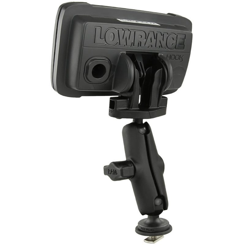 RAM Mount Fishfinder Mount f/Lowrance Hook2Series - 1" Track Mount [RAM-B-LO12-354-TRA1] - Mealey Marine