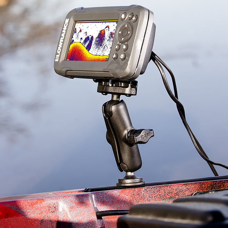 RAM Mount Fishfinder Mount f/Lowrance Hook2Series - 1" Track Mount [RAM-B-LO12-354-TRA1] - Mealey Marine