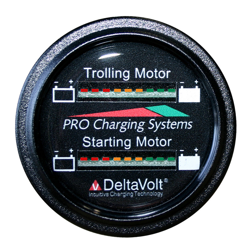 Dual Pro Battery Fuel Gauge - Marine Dual Read Battery Monitor - 12V/36V System - 15 Battery Cable [BFGWOM1536V/12V] - Mealey Marine