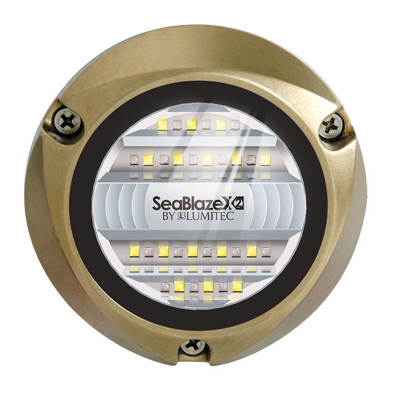 Lumitec SeaBlazeX2 LED Underwater Light - Dual Color - White/Blue [101516] - Mealey Marine