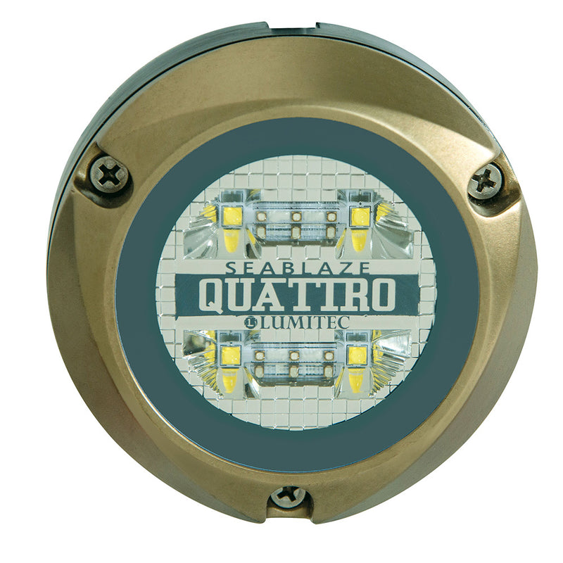 Lumitec Zambezi Quattro Surface Mount Underwater Light - White/Blue [101459] - Mealey Marine