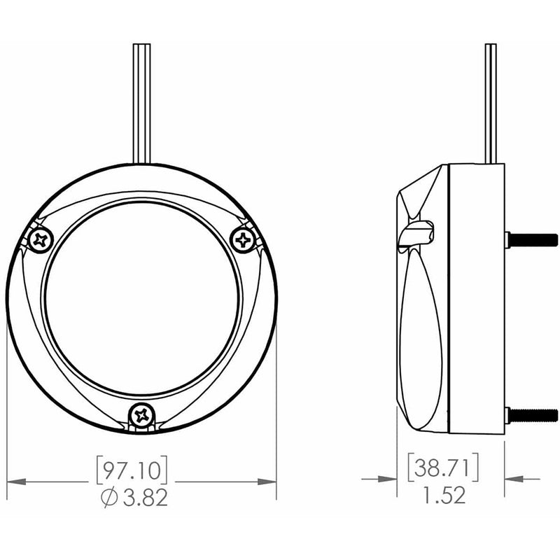 Lumitec Zambezi Quattro Surface Mount Underwater Light - Spectrum RGBW [101460] - Mealey Marine