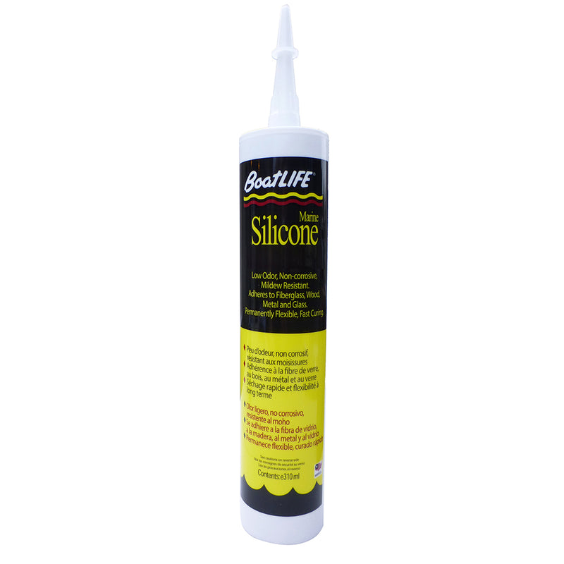 BoatLIFE Silicone Rubber Sealant Cartridge - Clear [1150] - Mealey Marine