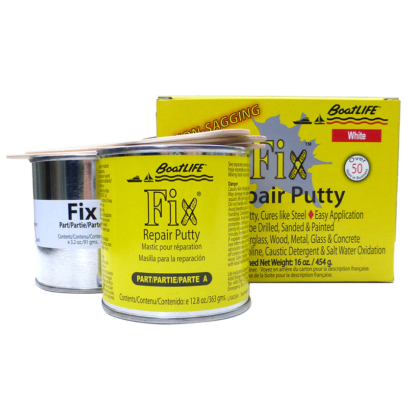 BoatLIFE Fix Repair Putty - 16oz - White [1196] - Mealey Marine