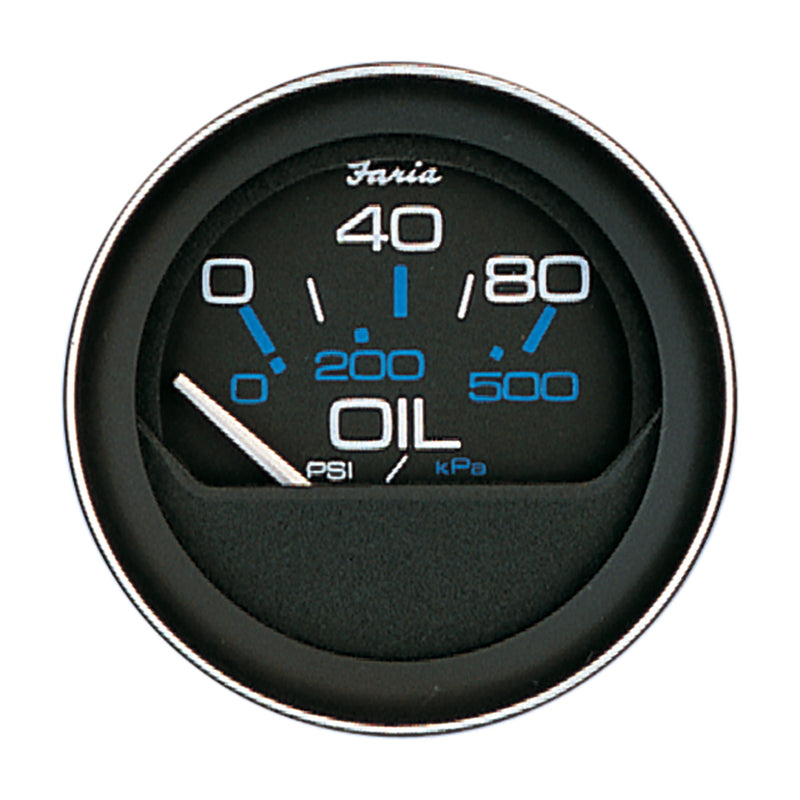 Faria 2" Oil Pressure Gauge 80 PSI [13002] - Mealey Marine